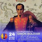 Efeméride: Natalicio de Simón Bolivar El Libertador