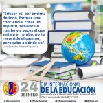 Efeméride: Dia Internacional de la Educación