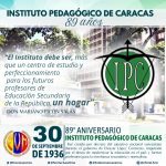 Efeméride: 89 Aniversario del Instituto Pedagógico de Caracas
