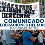 Comunicado Oficial Federaciones del Magisterio